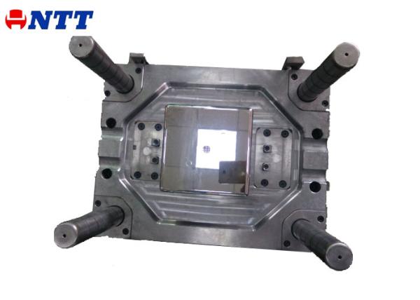 Single Cavity Steel Precision Injection Molding PET Clear Material for Fridge Bin
