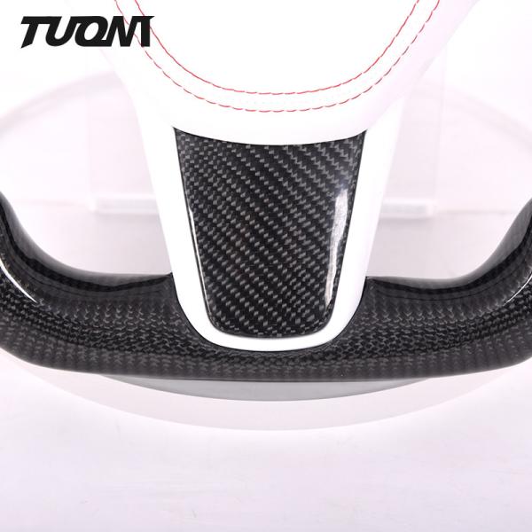 350mm Tesla Carbon Fiber Steering Wheel Yoke Model 3 X Y Twill Weave