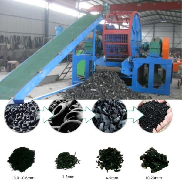 Adaptive Material Tire Rubber Recycling Machine for Car Truck Wheels Tires Shredder