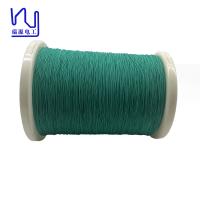 Couleur verte Fil de Litz recouvert de soie réelle 0,071 mm * 84 conducteur de cuivre pour audio haut de gamme