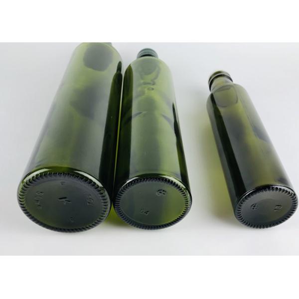 No Drip Nozzle Round Glass Olive Oil Bottle Dust Proof OEM Service Support
