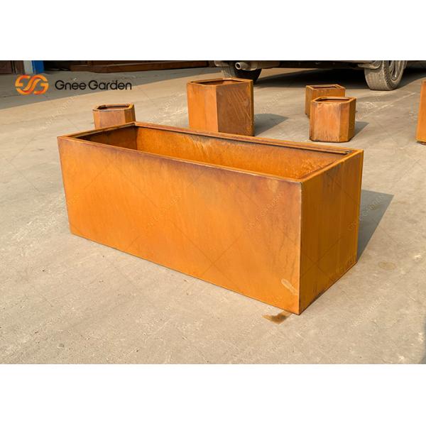 Metal Series Planter Weathering Steel Planter Box Corten Steel Planter Pot