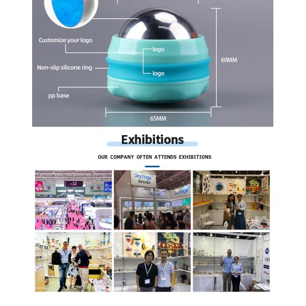 Ролик шарика массажа терапией льда Skyringe, холодный шарик ролика мышцы