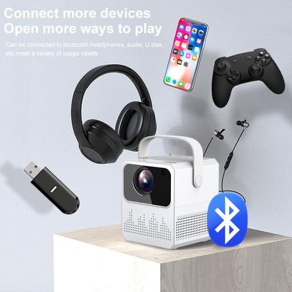 USB AV VGA портативный HD LED проектор T2 Mini Multi Function 1.2KG