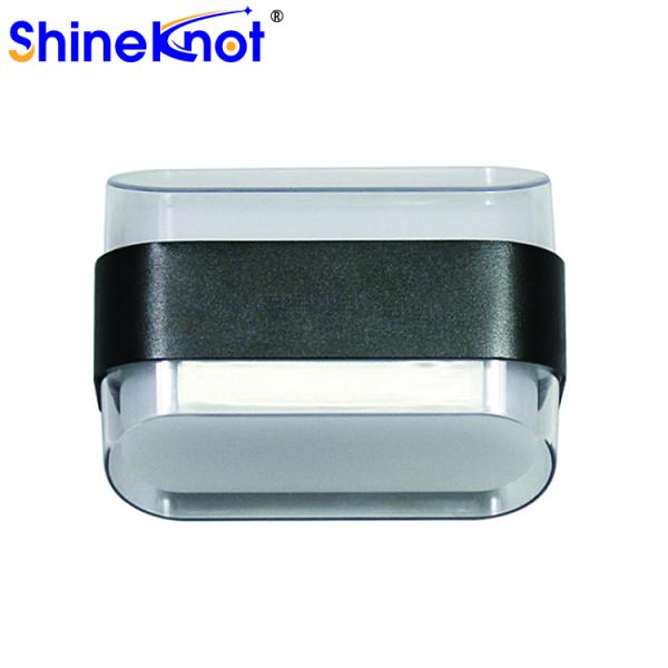 2*5W Double Head Flat Aluminum Shell Abs Lamp Shade Led Wall Light Product Weight 0.52kg