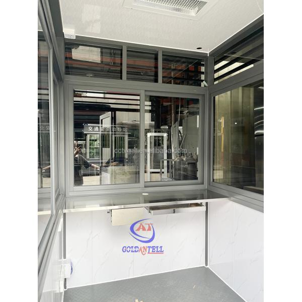 Outdoor Movable Security Guard Booth Stainless Steel Waterproof