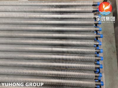 Tube à ailettes extrudées sans soudure Al1060 pour chauffage ASTM A179 Léger