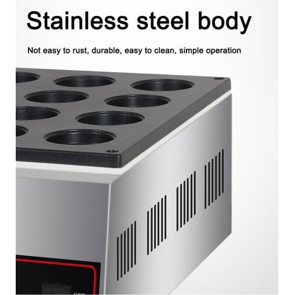 Máquina comercial de pasteles de frijoles rojos de 32 agujeros con producción automática y eficiencia de 5 kW