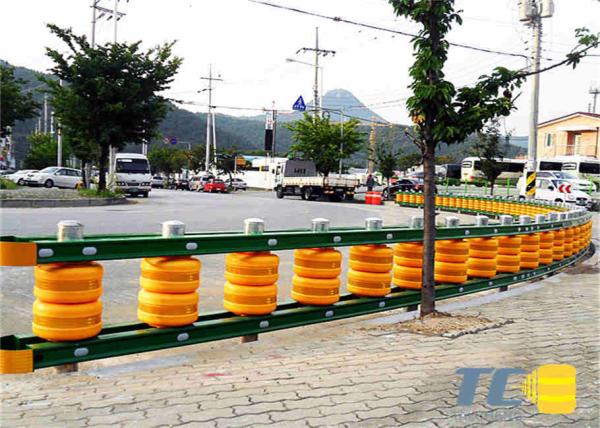 Highway Guardrail EVA Safety Roller Barrier Customized Color