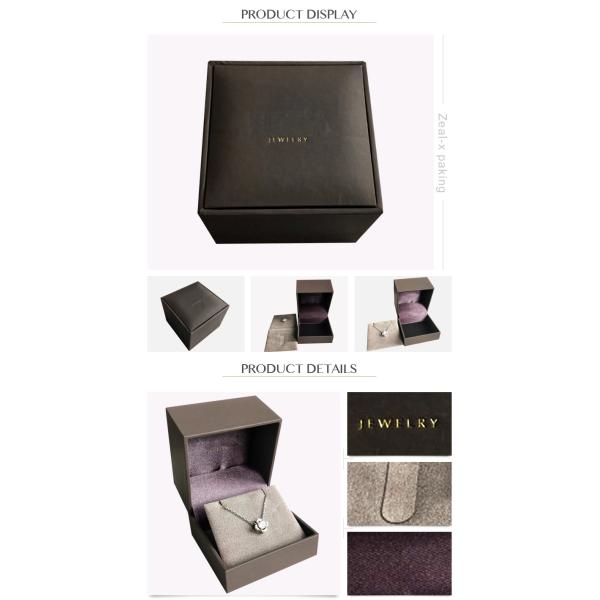 Necklace Packing Paper Jewelry Gift Boxes , Cardboard Presentation Boxes For Women