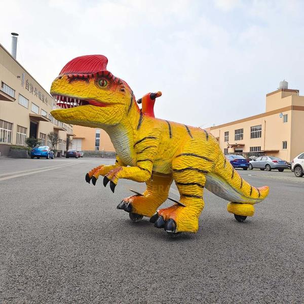 Animatronic Electric Dinosaur Ride sur pièce de monnaie exploité Ride centre commercial