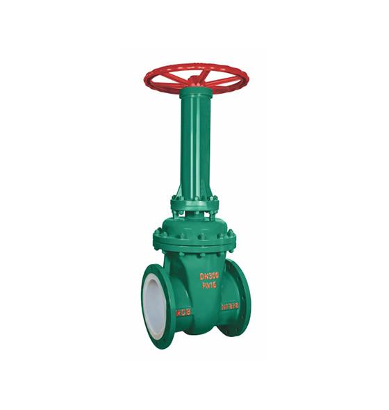 WCB Lining Manually Operated Gate Valve , DIN Rising Stem Gate Valve 6inch