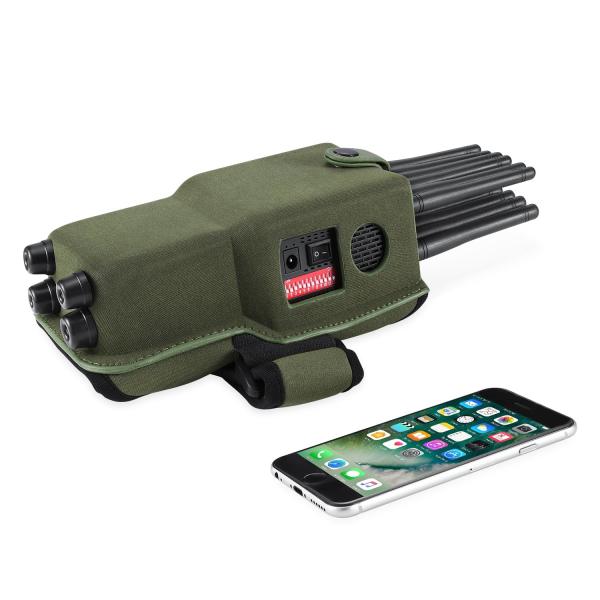 Portable 12 Antennas Full Bands All in One  2G.3G.4G.5G Cell Phone Signal Jammer GPS 2.4GWIFI.5.2G WIFI.5.8G WIFI Signal