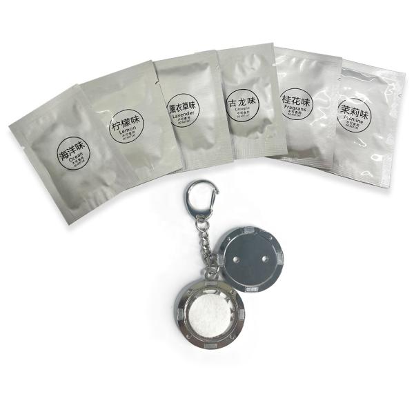 Pendentif diffuseur d'huiles essentielles pour porte-clés d'aromathérapie par sublimation personnalisée DIY