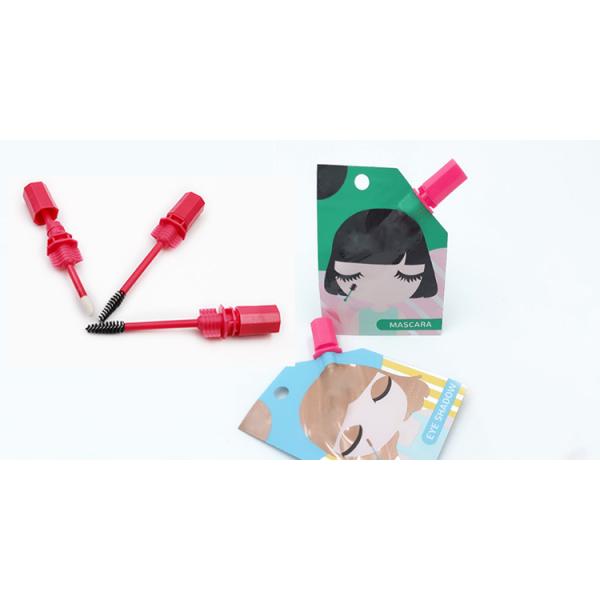 Мешок алюминиевого макияжа косметический загерметизировал Споут стержня с щеткой губной помады/туши