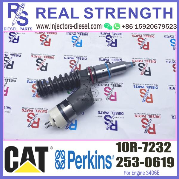 Diesel Engine 3406E Fuel Injector 253-0619 10R-7232 For CAT Engine - Industrial 3406E