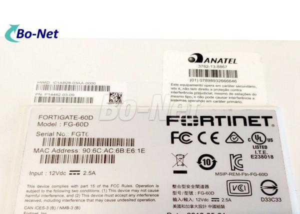 Fortinet FG-60D Gigabit Enterprise Hardware firewall Virus intrusion detection/defense