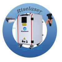 Máquina de limpeza a laser de fibra de mala 100W 200W para indústria da construção