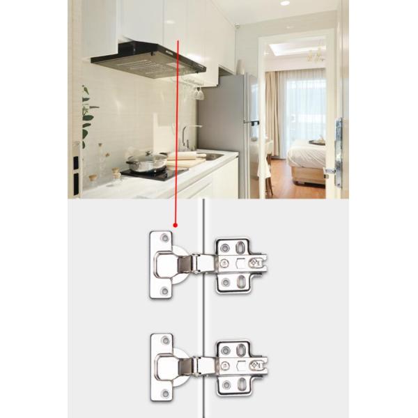 Новое прибытие «нажим для открытия» никеля холоднокатаной стали шарниров двери мебели съемной рукоятки