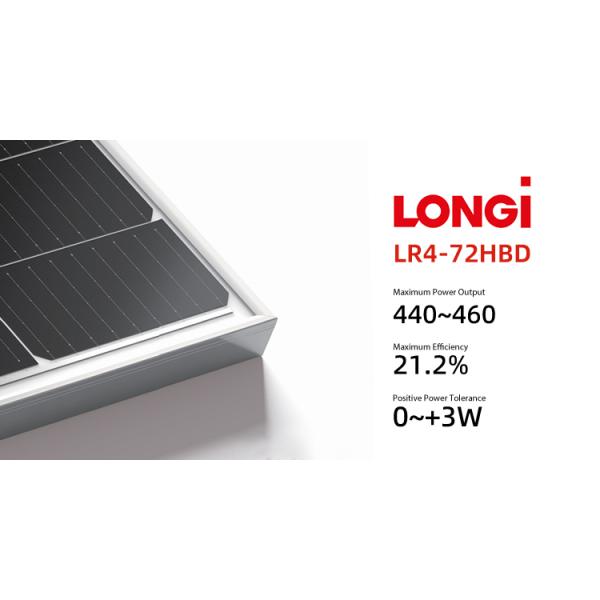 425W 430W Solar Panel Longi 435W 455w Solar Panel Mono Crystal Biacial Solar Panel