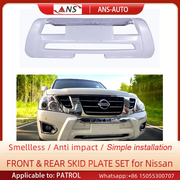 White Anti Friction Front Car Bumper Guard For Nissan Armada Patrol