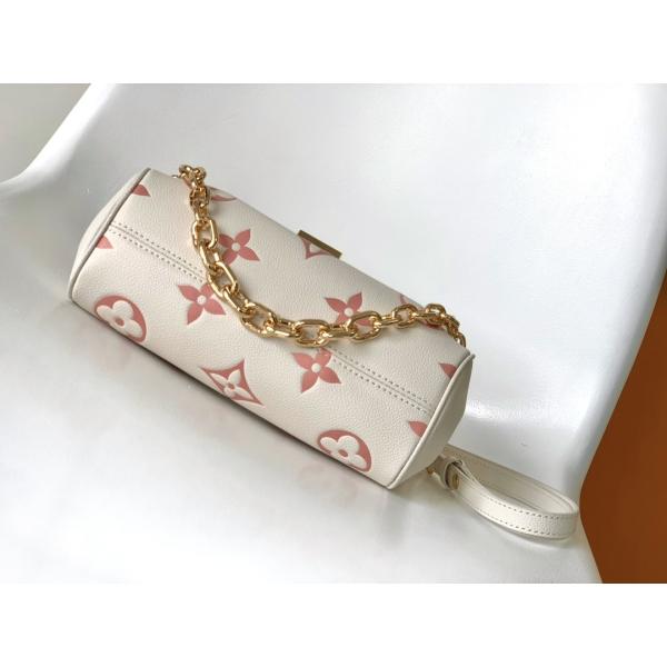 Favorite Creme Mini Sling Bag Branded  LV Rose Trianon Two Monogram Empreinte Leather
