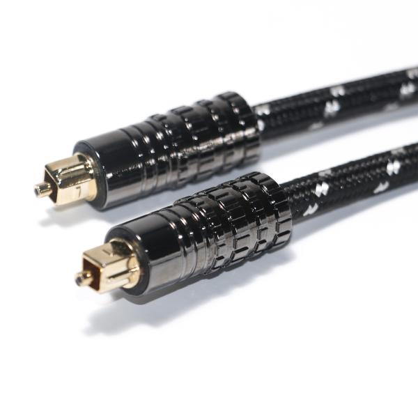 Цифровой оптический аудиокабель Toslink OD5.0, вязаная веревка, покрытая черной текстурированной оболочкой, для усилителя, звуковой панели, 1,5 м, 3 м, 5 м