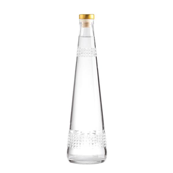 Bebidas Industriais Vidro Pesado Alto Redondo 700 ml Whisky de Cortiça Vodka Botella com Cortiça
