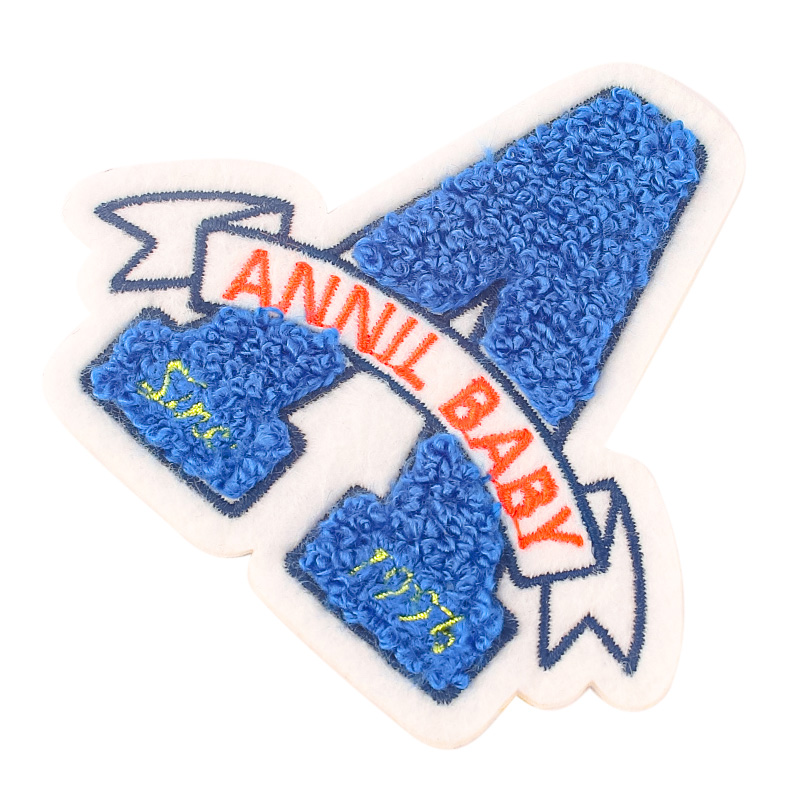 Custom Embroidered Large Patch Designer 3d Embroidery Iron on Chenille Patches for Men's Jackets