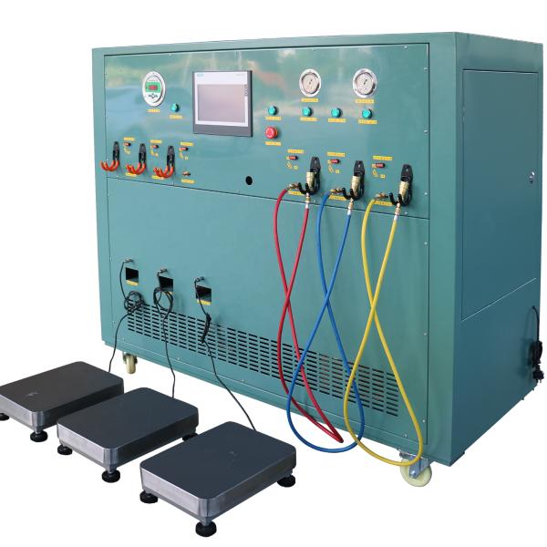 Бесмасляная четырехцилиндровая холодильная машина для ремонта машин