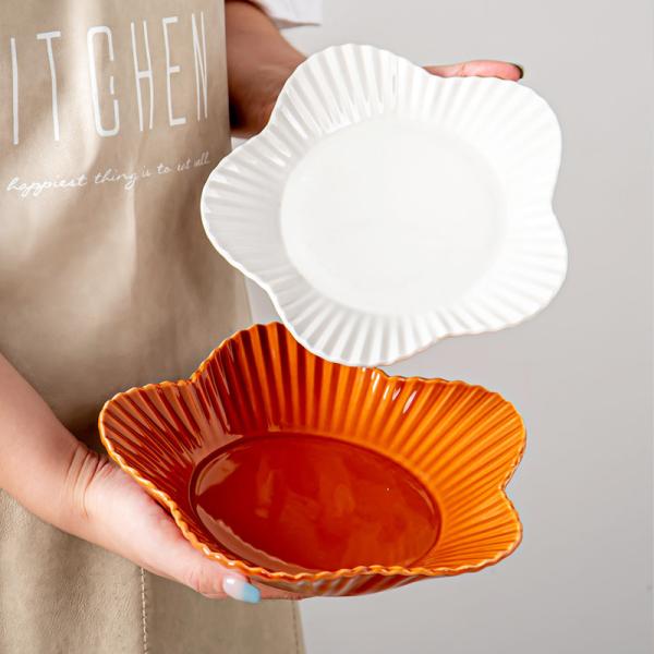 Conception de Noël 16 pièces ensemble de dîner en céramique 24 pièces cadeau durable avec modèle de plante