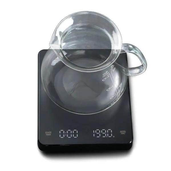 Balance de cuisine électrique 3 kg, balance numérique pour aliments et café, avec fonction minuterie de charge, plastique ABS toutes saisons