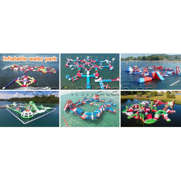 Pink Unicorn Floating Water Games Commercial Inflatable Aqua Park For Kids