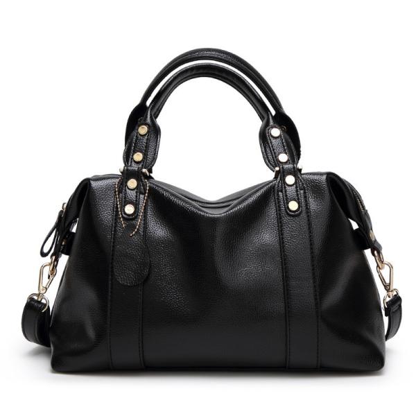 Red Ladies Real Leather Handbags 38*29*13 Cm Adjustable Shoulder Strap