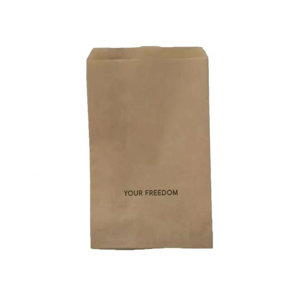 Food Kraft Pinch Bottom Paper Bags For Bread Donut Cookies With Transparent Window