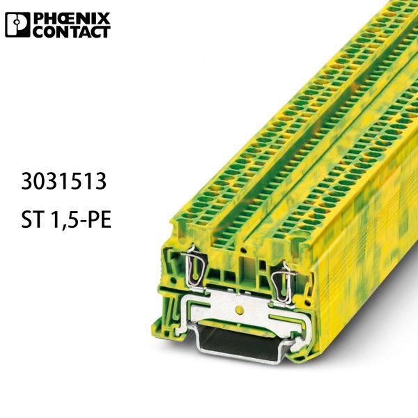 Phoenix Contact Original Ground 3031513 ST 1,5-PE - Spring-cage protective conductor terminal block