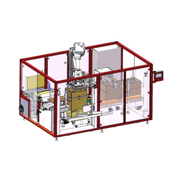 10cases/Min Robotic Top Load Case Packing Machine Automatic Compact