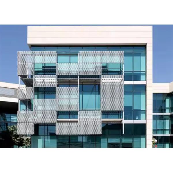 50mm hole size Aluminium Expanded Metal Mesh for Building decoration