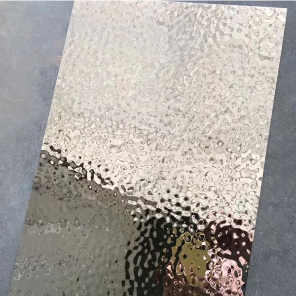 Water Corrugated Stainless Steel Mirror Sheet Plates Decorative 201 202 304H 416 1.5mm