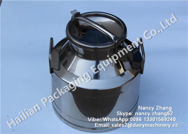 Durable 10 Liter Stainless Steel Milk Bucket with Lockable Lid , Keep Warm