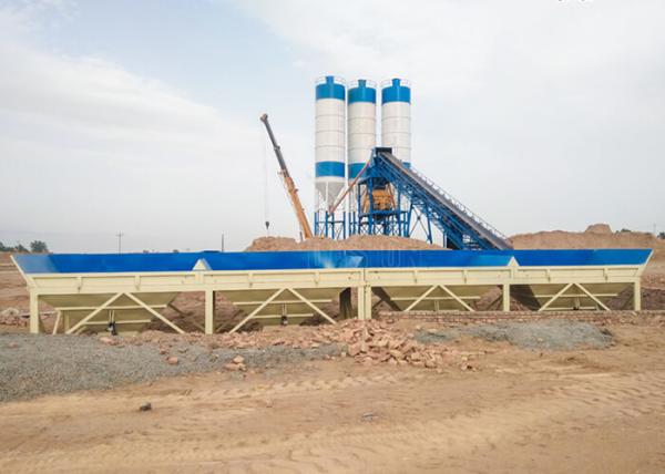 Large Commercial Ready Mix Concrete Plant Automatic Control 60M3 Belt Type