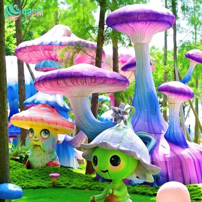 Detachable Light-Up Mushroom Lanterns for Amusement Parks and Events