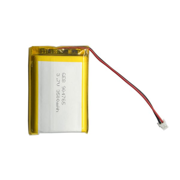 rechargeable 904765 li-polymer 3.7v 3500mAh lipo battery with connector