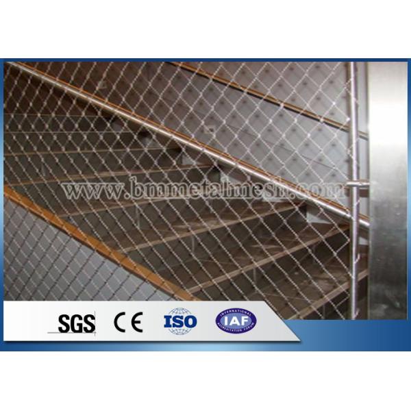 7x19 Stainless Steel Decorative Rope Wire Mesh For Building Facade