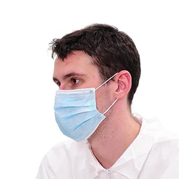 Custom Medical Face Masks 2 Ply Earloop Procedure Masks Foldable Design