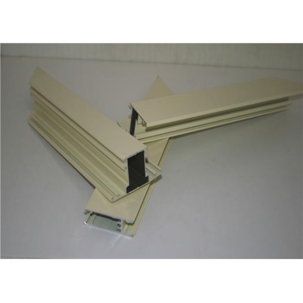 6005A  6M Milky White Powder Coated Aluminum Profiles Extrusions