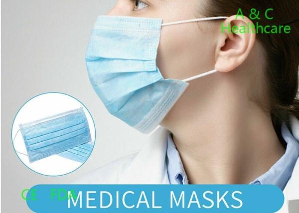 Personal Care Disposable Face Mask Anti Virus Medical Grade Face Mask Blue Green