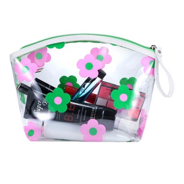 Сумка молнии Пвк Колорефул напечатанная таможней, косметическая сумка перемещения упаковки