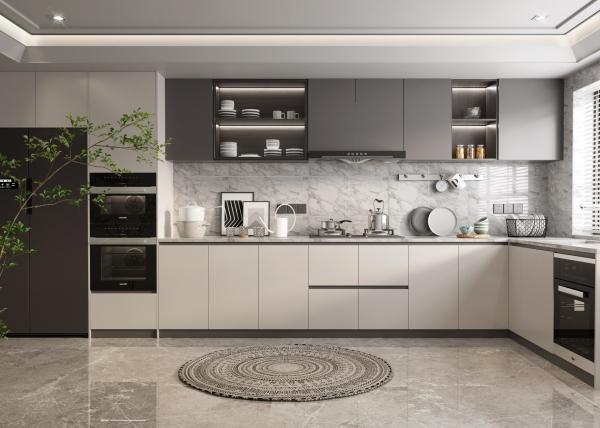 Modular Kitchen Cabinet with Drawer Basket for Residence Hotel