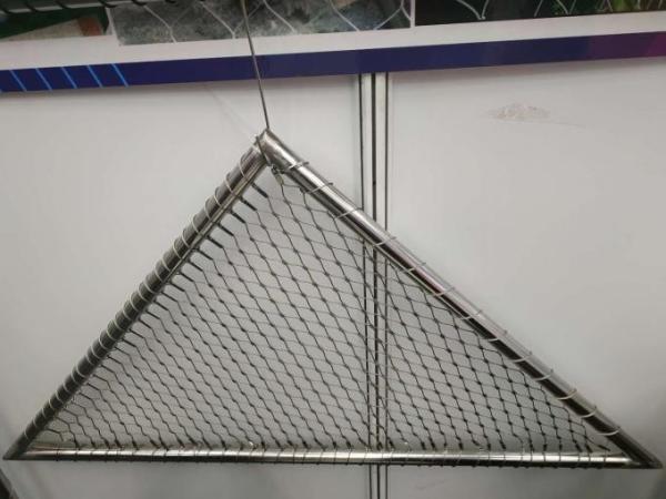Hand Woven 60 Degree Steel Cable Mesh 304 316 316l